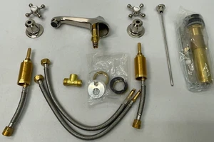 Water Creation Carlson Bathroom Faucet with Drain Polished Nickel F2-0009-05-BX - Imagen 1 de 21