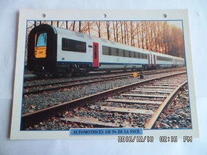 STECKKARTE ZUG SELBSTFAHRZEUGE AM 96 DER SNCB - Bild 1 von 1
