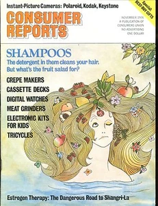 Consumer Reports Magazine November 1976 Shampoos VGEX No ML 020117jhe - Imagen 1 de 1