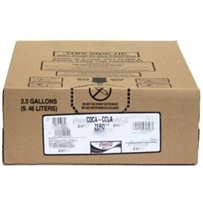Coke Zero 2.5 Gallon BIB SODA SYRUP CONCENTRATE, SODASTREAM