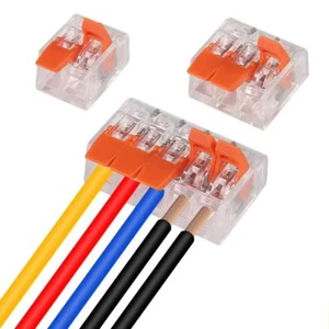 Orange Wire Connector Universal Type Push-in Terminal Blocks Fast Connector - Picture 1 of 17