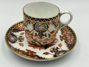 Royal Crown Derby Imari Coffee Espresso cup Saucer set 1882 England #383 - Bild 1 von 7