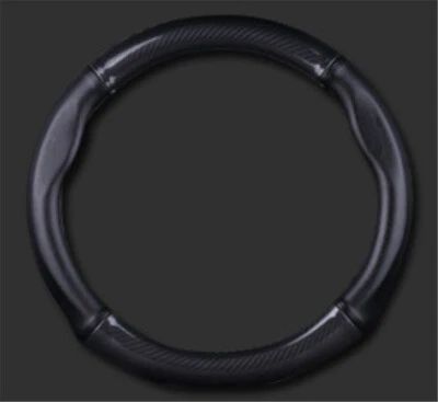 Car Steering Wheel Cover Booster Carbon Fiber PU Leather Non-Slip Accessories - Image 1 of 4