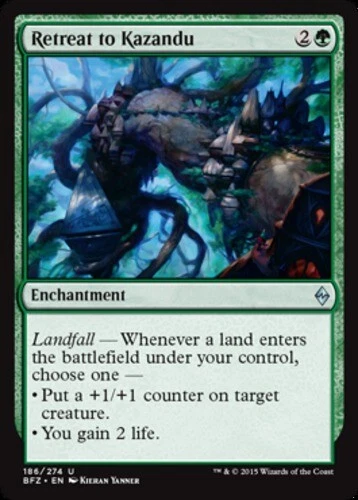 MTG - Retreat to Kazandu - Battle for Zendikar - NM, English Magic FLAT RATE SHI - Image 1 of 1