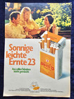 Ernte 23 Filter Zigaretten, 20er Packung, originale Werbung aus 1973