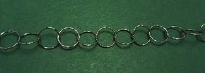 9MM CORTE DIAMANTE REDONDO OXIDADO CADENA DE PLATA ESTERLINA 925 POR PIE 474 OS - Imagen 1 de 2