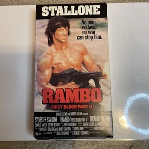 Rambo: First Blood Part 2 Vhs (1988) Stallone 80s Action Movie Military - Picture 1 of 3