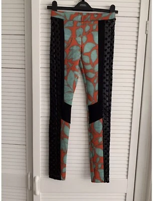 Just Cavalli Leggings Informales Pantalones Pantalones Multicolor Talla UK 4-6/2XS-XS Nuevo Foto 1 de 4