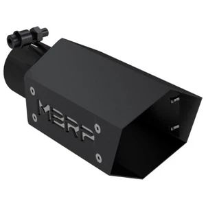 MBRP T5173BLK Acero Inoxidable Negro Hexagonal Redondo 2.5 pulgadas Ajuste Universal Punta de Escape - Imagen 1 de 2