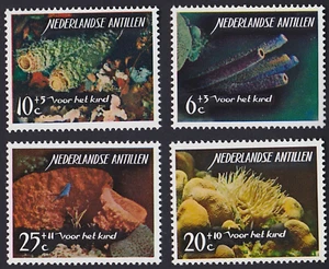 NETHERLANDS ANTILLES 1965 MARINE LIFE, CORALS Sc # b68-b71 MNH - Picture 1 of 1