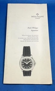 PATEK PHILIPPE AQUANAUT INSTRUCTION VINTAGE - Bild 1 von 4