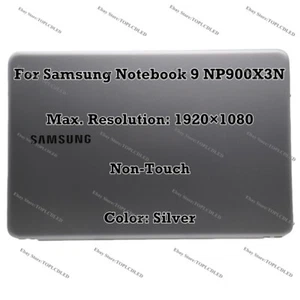 Silver For Samsung Notebook 9 NP900X3N FHD 13.3" LCD Display Complete Non-Touch - Picture 1 of 10