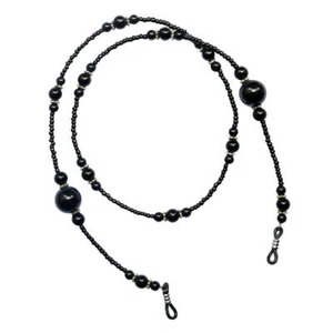 Elegant Anti Slip Glasses Sunglasses Glasses Chain Pearl Chain-Black - Picture 1 of 7
