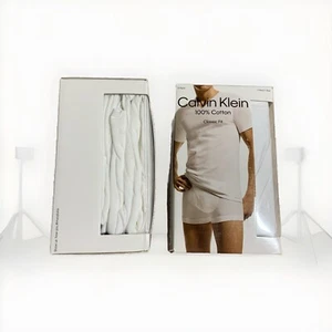 Calvin Klein Men's Cotton Classics 5-Pack V-Neck T-Shirt, White/Grey - Picture 1 of 5