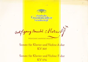 DGG 18316 LPM - SCHNEIDERHAN / SEEMANN - MOZART VIOLIN SON. KV  305 & 376 - EX+ - Picture 1 of 2