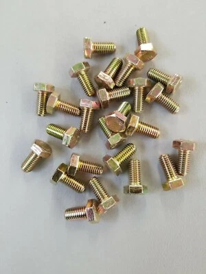 ANIXTER FASTENER CO Bolt, Zinc Yellow Steel 8.8 Metric, FT, M8 x 1.25 x 16 mm Length, 25 Pc