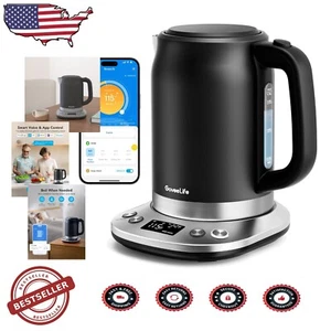 Elegant 1.7L Smart Kettle - Alexa-Controlled with Safety Features & Rapid Boil - Picture 1 of 11