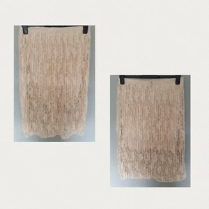 Beautiful New Look Cream Lace Pleat Skirt UK 12 VGC - Picture 1 of 7