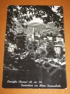 Cartolina Corniglio ( Parma ) - Particolare con chiesa Parrocchiale 1950 ca. - Bild 1 von 1