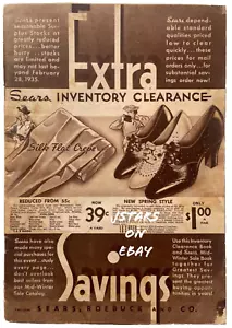 1935 SEARS INVENTORY CLEARANCE BOOK CATALOG SEARS ROEBUCK & COMPANY TOYS VINTAGE - Picture 1 of 7