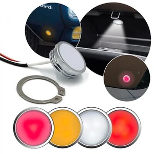 Universal 1 1/4 LED Single Puck Light 4 Color - Red Yellow White Bright-Red - Picture 1 of 12