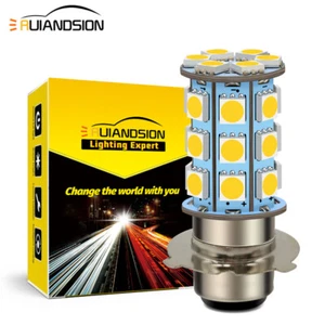 Ruiandsion 12V 24V P15D 5050 27SMD Blanc LED Ampoule du projecteur du motocycle - Foto 1 di 6
