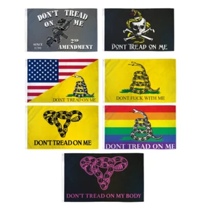 Banderas Gadsden 3x5 pies Poly Dont F With Me Rainbow Pirate derechos de las mujeres Dont Tread - Imagen 1 de 9
