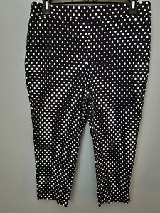Kim Rogers donna fondo Capri blu navy con punto bianco 18 avg. Usato - Foto 1 di 6
