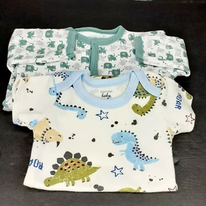 Lot 2, 1 Pc Long Sleeve, 1 Pc Short Sleeve, Duck Duck Goose & Mon Cheri 0-3 mo - Picture 1 of 10