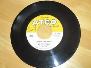 BOBBY DARIN - MACK THE KNIFE B/W - WAS THERE A CALL FOR ME VG+, 1959 - Foto 1 di 1