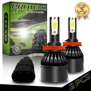 H13 9008 LED Headlight Bulbs 7200LM 60W 6000K Plug&Play Xenon White Light Hi Low - Picture 1 of 12