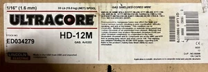 Lincoln ED034279 1/16 UltraCore HD-12M filo con nucleo schermato a gas bobina 33 libbre - Foto 1 di 2