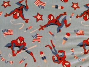 Marvel Spiderman Fabric Super Hero Fabric Cotton Camelot Fabrics 43" L x 42" W - Picture 1 of 3