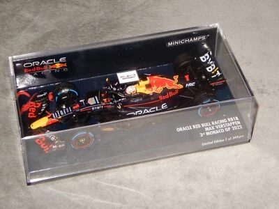 Minichamps F1 1:43 M Verstappen Red Bull RB18 3rd Place Monaco GP 2022 - Image 1 of 4
