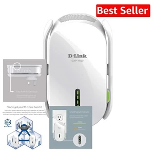 Effortless WiFi Expansion: AC2000 Range Extender Covers 2600 sq.ft., Fast Speeds - Picture 1 of 9