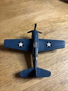 Maisto F6F Hellcat Die Cast Military Airplane WW2 Fighter Bomber Navy Blue - Picture 1 of 5