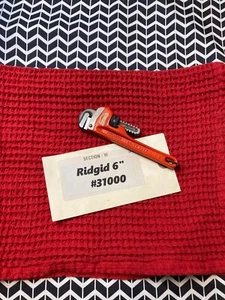 RIDGID 31000 Model 6 6" Heavy-Duty Straight Pipe Wrench 3/4" Cap. Made in USA - Picture 1 of 5