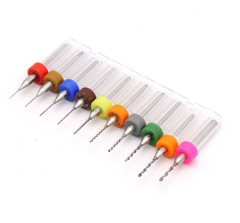 PUNTA TRAPANO CIRCUITI STAMPATI PCB BASETTE carburo di tungsteno 0.2 0.5 1 mm - Image 1 of 1