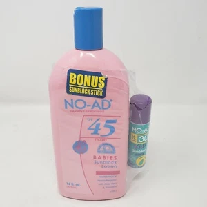 NO-AD Babies Sunblock Lotion SPF 45 Large 16 fl oz Discontinued Exp. 05/08 - Picture 1 of 6