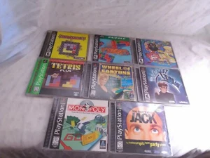 8 giochi completi per Playstation 1 Tetris Monopoly anello più debole che non jack - Foto 1 di 12
