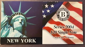 New York 2004 $20 Single Note - BEP Folder - Low Serial Number-EB00002540A - Picture 1 of 2