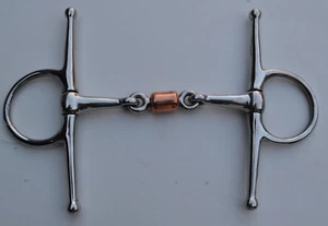 Knebeltrense doppelt gebrochen mit Kupfer 12,5 cm Ausstellungsstück 1243 - Bild 1 von 1