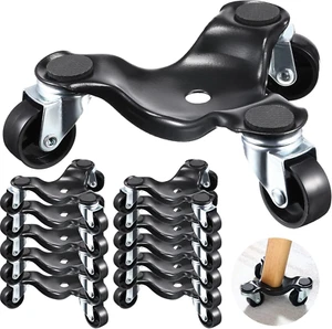 12 Pcs Furniture Moving Dolly 3 Wheel Steel Tri Dolly Heavy Duty Movers Mobile R - Picture 1 of 7