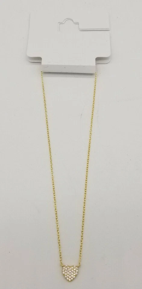 Giani Bernini 项链 18K 黄金纯银心形 — 第 1/4 张图片