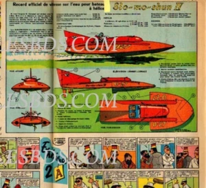 1958 DOCUMENT (ref CG 30) BATEAU SLO-MO-SHUN IV par TAVARD - Picture 1 of 1