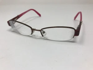 Juicy Couture Eyeglasses Treat 1D5 Burgundy & Pink Half Rim Frame 51-17 135 TK30 - Picture 1 of 11