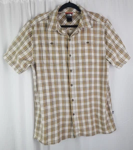 The North Face braun kariertes Hemd mit Knöpfen Herren Large Outdoor Wandern Kurzarm - Bild 1 von 8