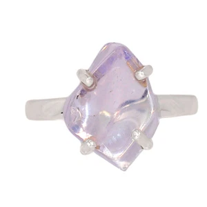 Natürlicher Lavendel Quarz, Boquira, Brasilien 925 Silber Ring Schmuck Gr.7 CR58140 - Bild 1 von 1