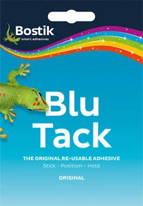4 x Bostik Bostick Original Blu Blue Tack Kleber Handliche Packung 60g 801103 Neu - Bild 1 von 1