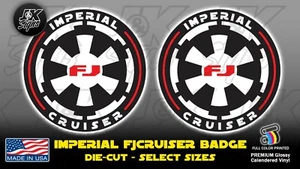 Calcomanía adhesiva troquelada IMPERIAL FJ CRUISER 4x4 STAR WARS - Imagen 1 de 2